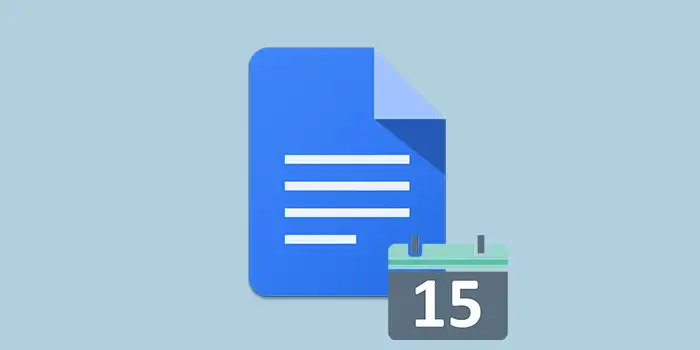 How to add a date in Google Docs