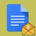 How to add email draft in Google Docs