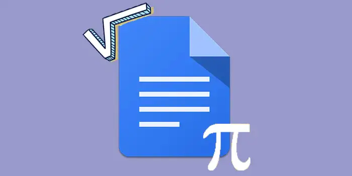 How to add equations in Google Docs