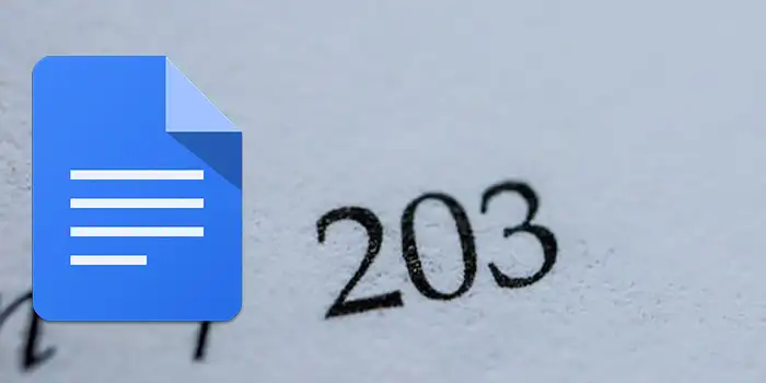 How to add page numbers in Google Docs